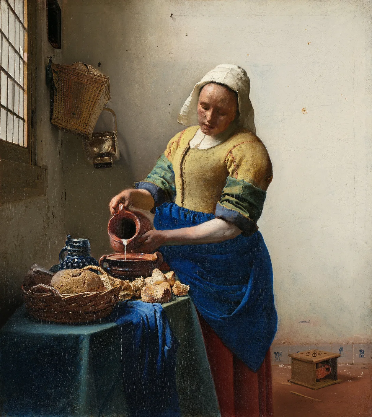 Vermeer — The Milkmaid, Rijksmuseum