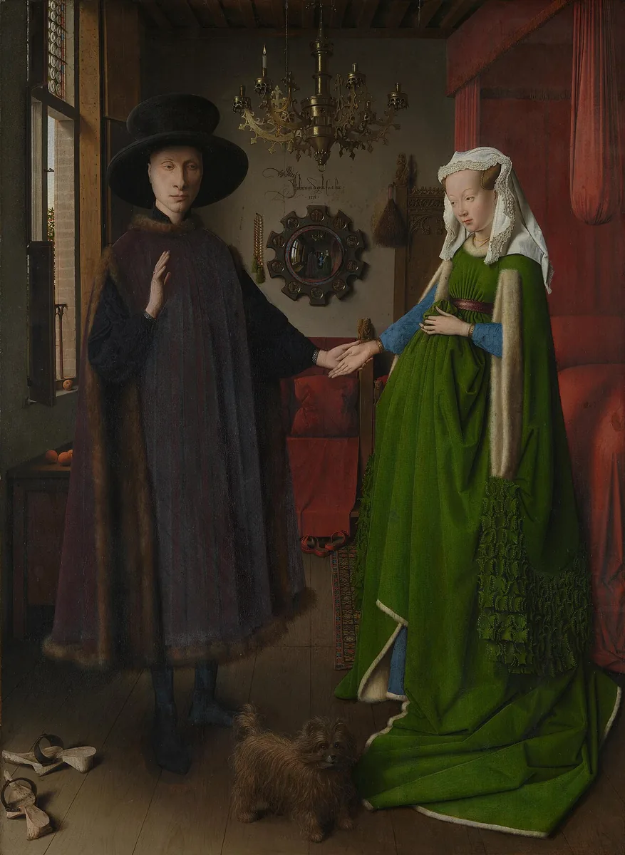 Jan van Eyck — The Arnolfini Portrait, 1434, National Gallery London