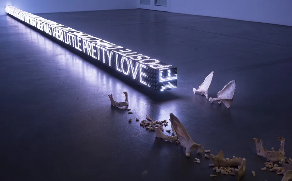 Jenny Holzer — Installation for Bilbao, 1997, Guggenheim Bilbao Atrium