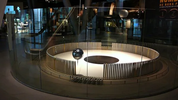 CosmoCaixa Barcelona Planetarium dome interior with astronomical projection