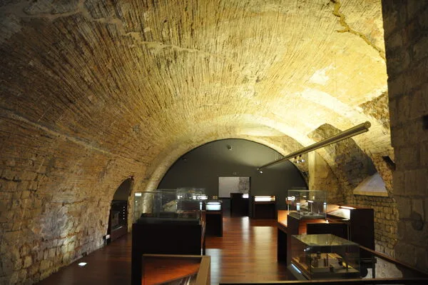 Roman domus with preserved mosaic floor sections at MUHBA Barcelona