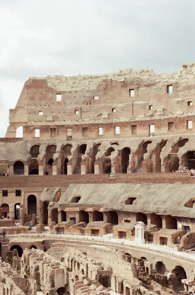 Colosseum interior — the seating tiers and structural arches from inside