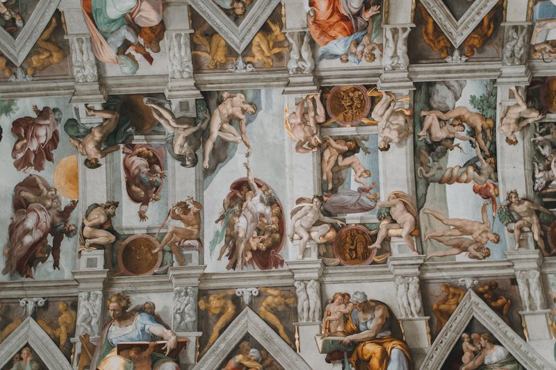 Michelangelo — Creation of Adam, Sistine Chapel ceiling
