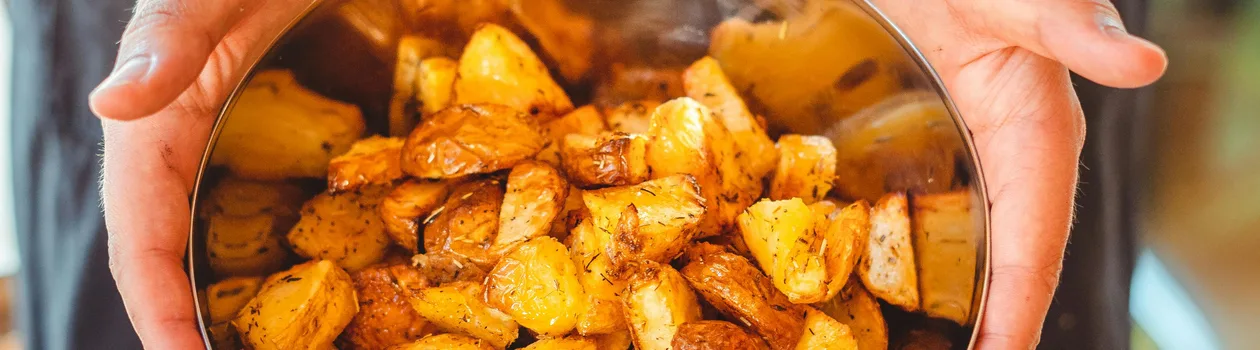 Patatas bravas served at a Barcelona tapas bar