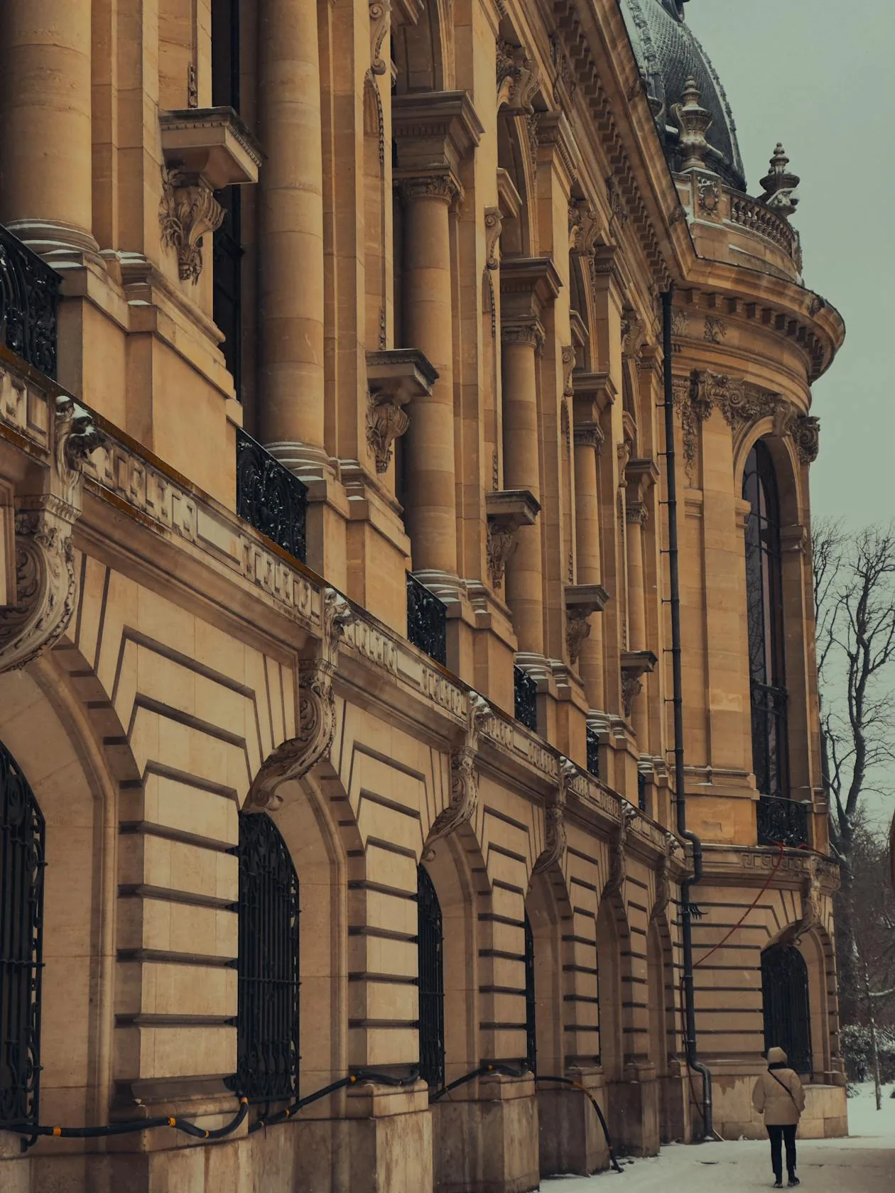 Petit Palais Paris — Beaux-Arts facade and inner garden courtyard