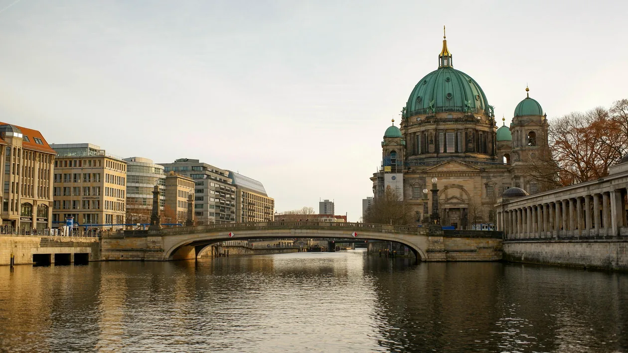 Berlin Museum Island view across the Spree