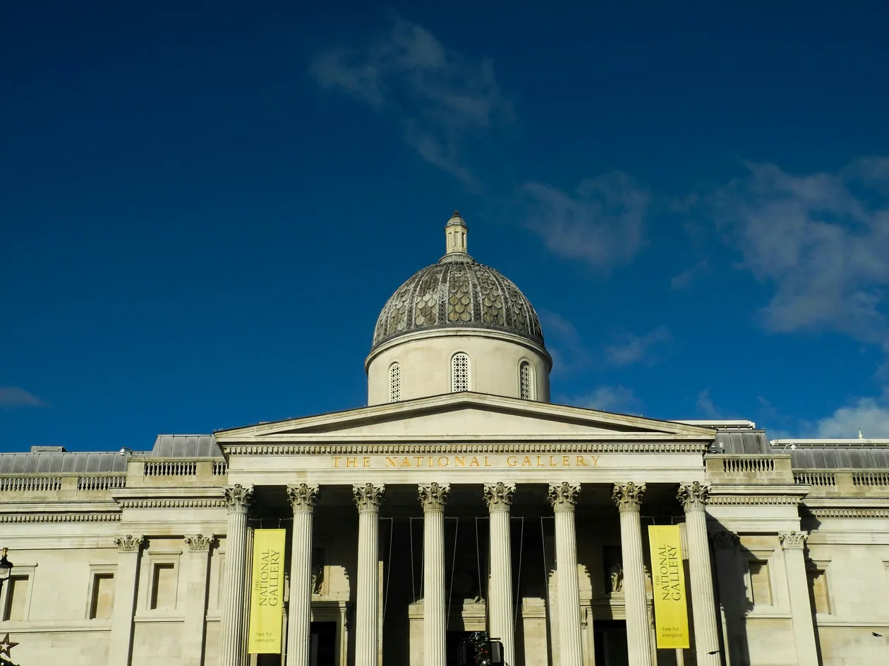 National Gallery London exterior at Trafalgar Square