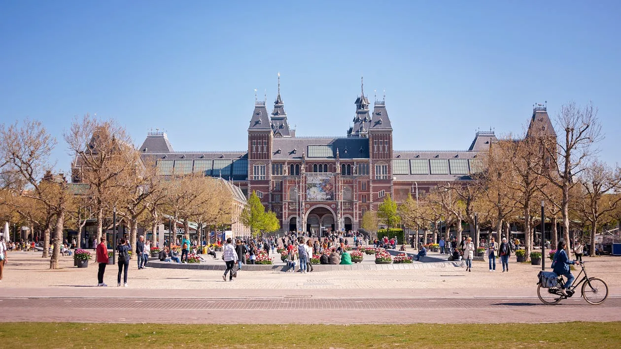 Rijksmuseum exterior in Amsterdam